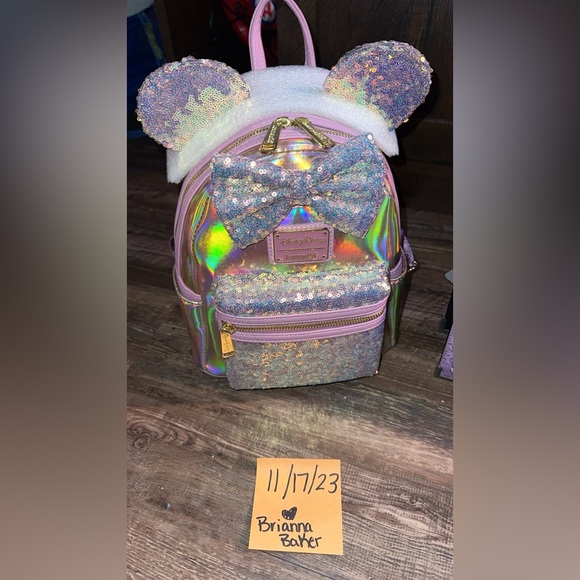 Loungefly Disney EARidescent mini backpack - Picture 1 of 5